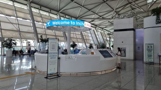 인천공항 제1여객터미널 3층 안내카운터. 박준철기자