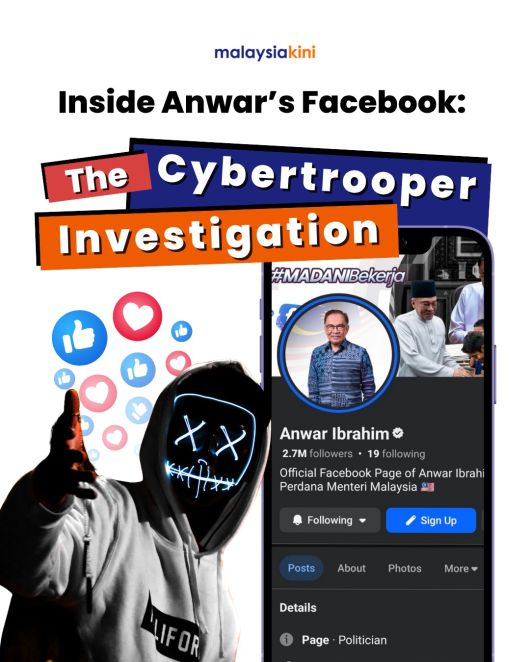 말레이시아 온라인 독립 언론 말레이시아키니는 2일(현지시간) 페이스북에 최근 안와르 이브라힘 총리의 댓글 부대 동원 의혹을 제기한 ‘사이버 부대 보고서’ 보도 관련 자료를 게시했다. 말레이시아키니 페이스북 갈무리