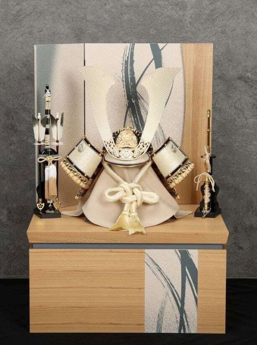 이시바 시게루 일본 전 총리가 선물한 황금 사무라이 투구.