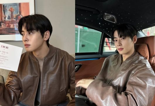 가수 겸 배우 차은우가 자신의 사회관계망서비스(SNS)에 게재한 사진.