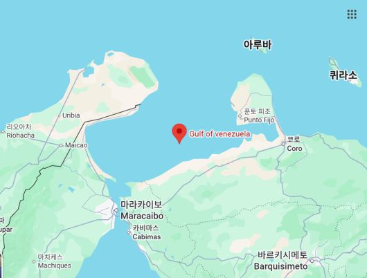 베네수엘라만 위치. 구글맵 갈무리