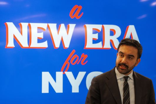 조란 맘다니 뉴욕시장 당선인이 지난 22일(현지시간) 미국 뉴욕에서 열린 기자회견 중 발언하고 있다. EPA연합뉴스