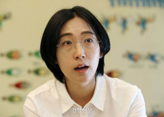 장혜영 정의당 의원이 2024년 5월29일 국회 본청에서 경향신문과 인터뷰를 하며 21대 국회 의정활동에 대한 소회를 밝히고 있다. 서성일 선임기자