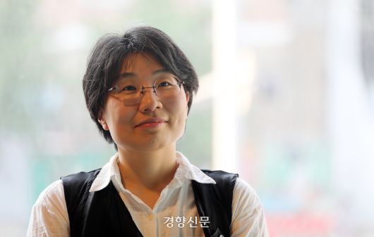 소설가 김보영. 경향신문 자료사진