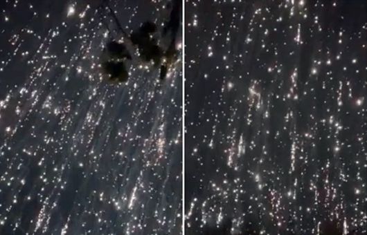 -  27일(이하 현지시간) 우크라이나 매체 노보예브레먀(NV) 기자 유완 맥도널드는 러시아군이 돈바스에 ‘테르밋 소이탄’을 퍼부었다고 밝혔다. 그러면서 돈바스 지역에서 전투 중인 우크라이나 방위군 병사가 촬영한 동영상을 공유했다.