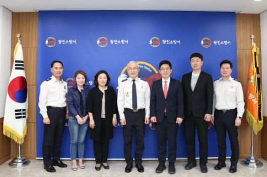 지난 30일 광진소방서 현장 간담회를 개최한 박성연 의원