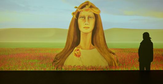 고흥 아트센터에서 열리고 있는 ‘천경자 미디어 전시: 환상여행’전. 2024.12.5 손원천