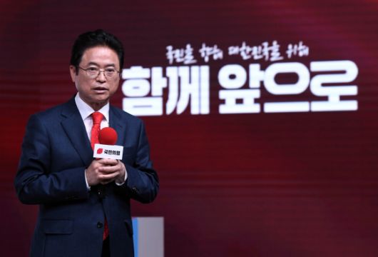 이철우 대선 경선 후보, 비전 발표 - 국민의힘 이철우 대선 경선 후보가 18일 서울 강서구 ASSA아트홀에서 열린 국민의힘 ‘제21대 대통령후보자 1차 경선 비전대회’에서 비전을 발표하고 있다. 국회사진기자단