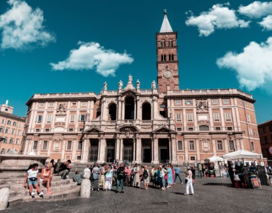 산타 마리아 마조레 대성당 전경. 인터넷 갈무리.