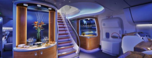 보잉 747-8 기종 내부. 보잉 홈페이지