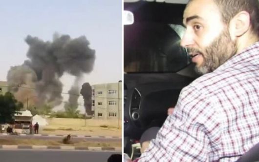 이스라엘군이 팔레스타인 무장정파 하마스의 가자지구 지도자인 무함마드 이브라힘 하산 신와르(오른쪽)를 노려 가자지구 남부 칸유니스의 유럽병원에 공습을 단행했다. 출처=아라비 포스트·이스라엘군