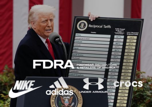 나이키, 아디다스 등 76개의 신발 관련 브랜드는 도널드 트럼프 미국 대통령에게 신발 관세 면제를 요청하는 미국신발도소매협회(FDRA) 서한에 서명했다. 출처=솔리트리버
