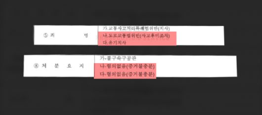 가해자 B씨에 대한 불기소이유 통지서.서울신문 영상캡처