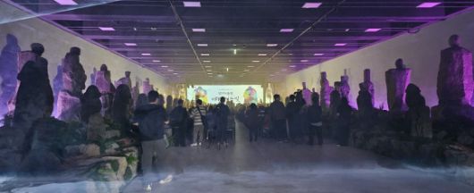 개관식이 열리는 설문대할망전시관 내부 모습. 제주 강동삼 기자