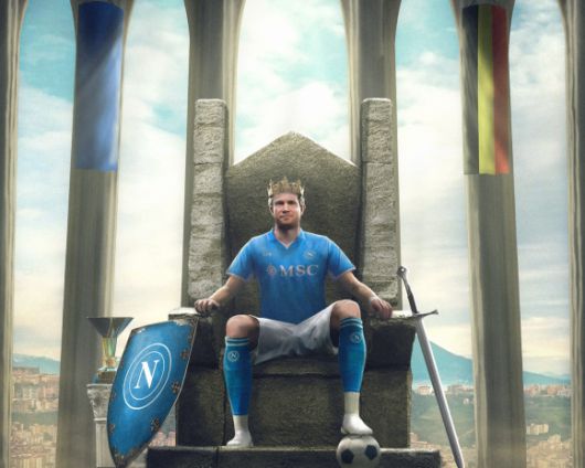 이탈리아 세리에A 나폴리 구단은 12일(한국시간) 소셜미디어(SNS)를 통해 케빈 더브라위너를 영입했다고 밝혔다. 나폴리 SNS