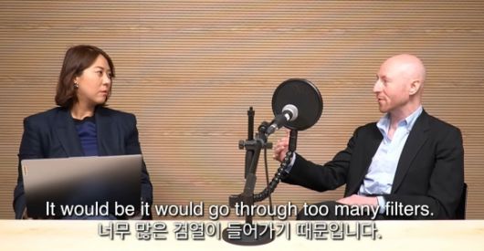 크리스티안 데이비스 FT 서울지국장. 독립언론 ‘뉴스포터’ 유튜브 캡처