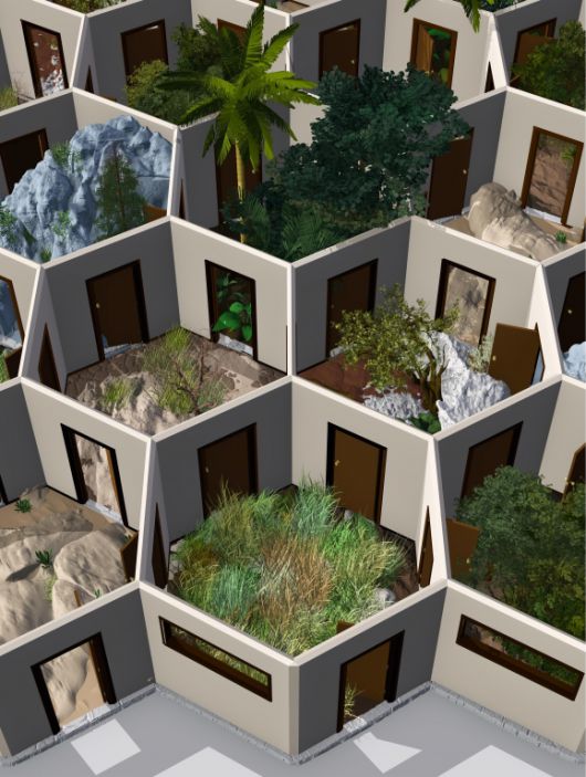 인류가 전 세계로 성공적으로 확산할 수 있었던 것은 아프리카에서 다양한 생태적 틈새 환경에 적응할 수 있었기 때문이다. 인류가 아프리카 거주 당시 경험했던 다양한 생태적 틈새를 이미지화한 것  독일 막스 플랑크 지구 인류학 연구소 제공