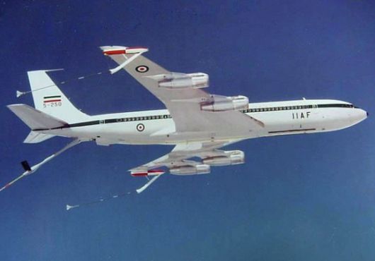 이란이 운용 하던 공중급유기 KC-707 자료사진. 위키피디아 제공