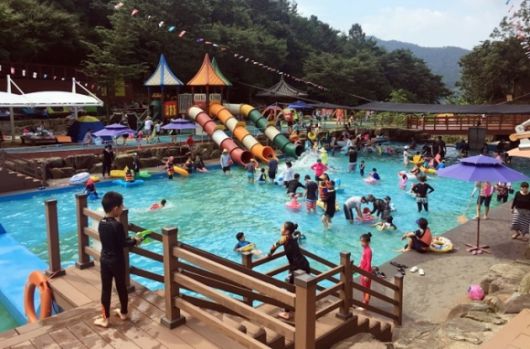 나주 금성산 생태물놀이장. 나주시 제공