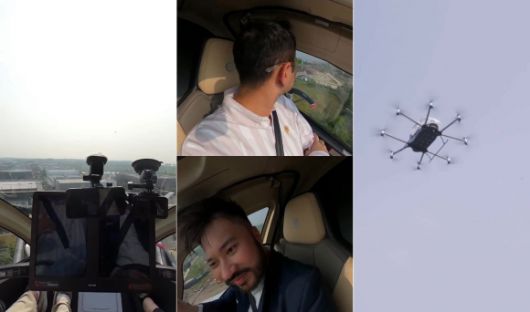 인도네시아 국민 MC 라피 아흐마드(왼쪽)가 이 나라 새 수도에서 운항 예정인 드론 택시의 첫 번째 승객으로 기록됐다. 출처=라피 아흐마드 인스타그램