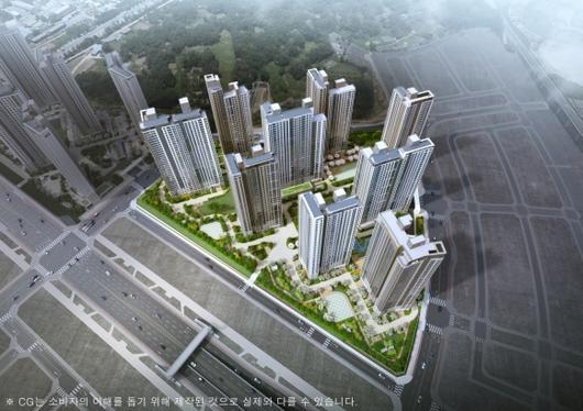 2028년 입주예정인 ‘아산탕정자이 센트럴시티’ 조감도. GS건설 제공