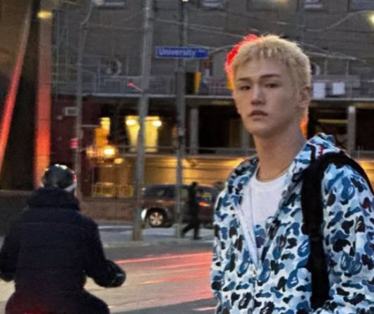 그룹 저스트비 멤버 배인. 인스타그램 캡처