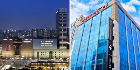 (좌)신세계백화점 강남점 (우)게이트비젼 본사