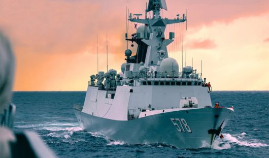 중국군 호위함. 출처=중국 해군