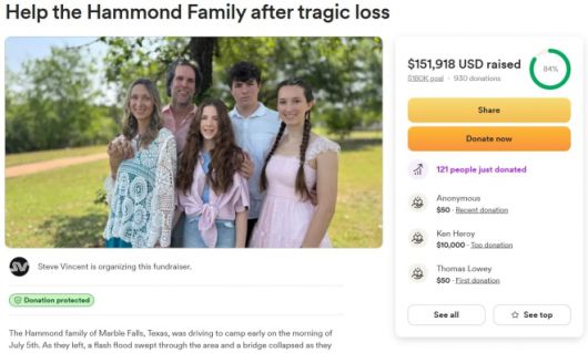 ‘고펀드미’(GoFundMe) 모금 사이트 캡처