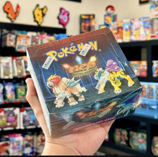 네오 리벨레이션 언리미티드 부스터 박스라는 이름의 빈티지 포켓몬 카드 박스 세트는 시세가 최소 410만원에서 최대 550만원에 형성돼 있다. 출처=퍼스트 에디션 컬렉터블스 페이스북