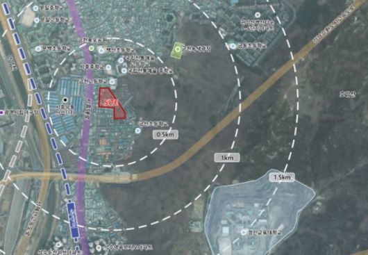 위치도(‘시흥동 1005번지 일대 모아타운’ 내)