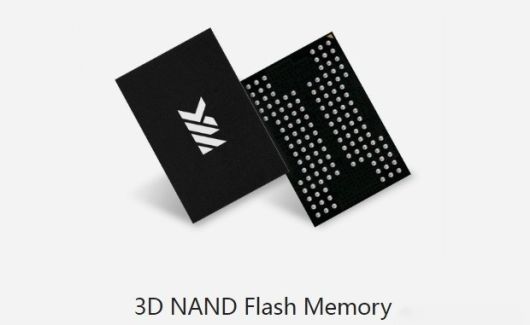중국 반도체 기업 양쯔메모리테크놀로지(YMTC)의 낸드플래시 메모리칩. YMTC 홈페이지 캡처