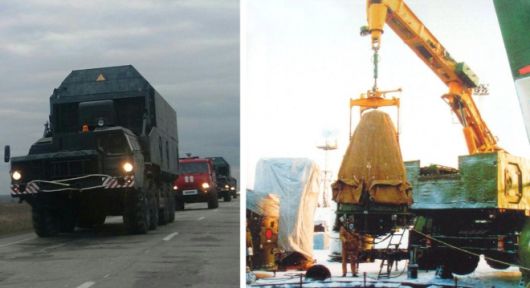 러시아의 핵 지원 차량 15T365 자료사진