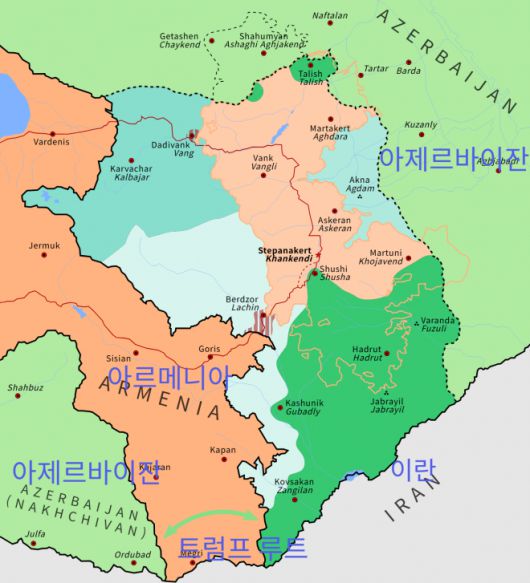 트럼프 루트 지도