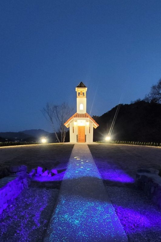 홍천무궁화수목원 야경. 홍천군 제공