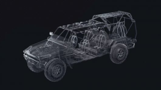 오버랜드 AI가 제안한 ‘스파크(SPARK)’ 개조 키트 개념도. 기존 보병분대차량(ISV)에 센서, 전자식 제어, 통신 장비, 전력 관리 장치를 탑재해 완전 자율주행을 구현하도록 설계됐다. 출처=오버랜드 AI