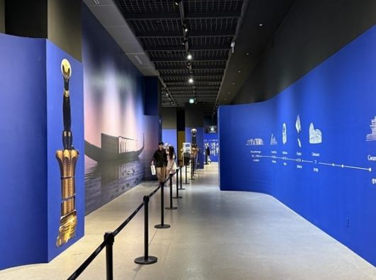 ‘쿠푸왕의 피라미드’ VR 전시회 내부