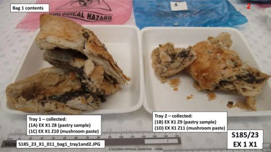 에린 패터슨이 손님들에게 대접하고 남은 비프 웰링턴. 빅토리아 대법원