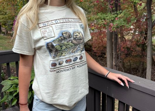몬터레이 베이 수족관이 1992년 마지막으로 제작한 해달 보호 티셔츠. AP 뉴시스