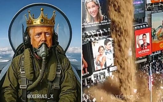 미국 전역 2700여곳에서 수백만명이 도널드 트럼프 대통령의 제왕적 국정 운영을 비판하는 ‘노 킹스’(No Kings·왕은 없다) 시위가 벌어진 18일(현지시간) 트럼프 대통령이 자신의 소셜미디어(SNS) 트루스소셜에 공유한 시위대 조롱 영상. 2025.10.18 트럼프 트루스소셜