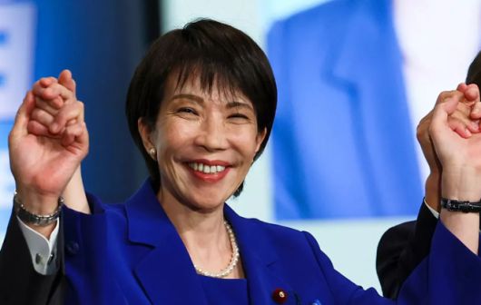 다카이치 사나에 일본 자민당 신임 총재 자료사진