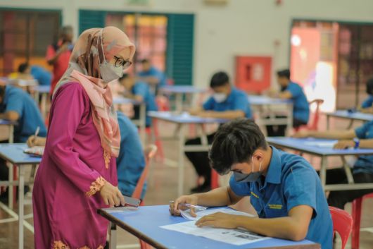 말레이시아 학교 자료 이미지. 123rf