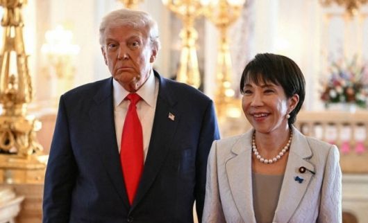 트럼프 대통령과 다카이치 총리. 도쿄 AFP 연합뉴스