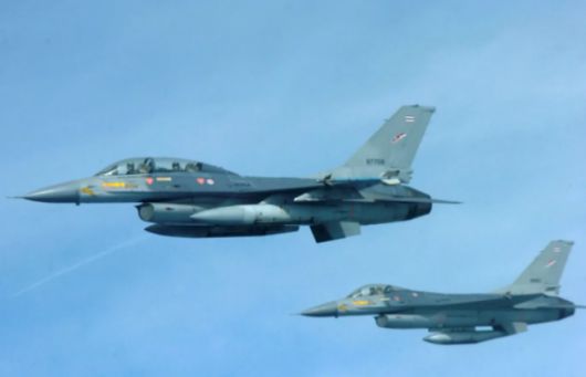 태국군의 F-16 전투기 자료사진