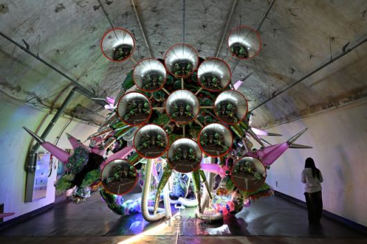 청주 생각의 방 - 이병찬 작 ‘플라스틱 유기체’.