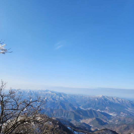 민주지산의 풍경