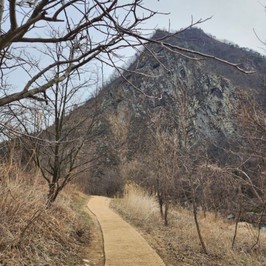 월류봉 둘레길의 모습