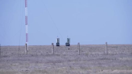 카푸스틴 야르에 있는 S-400 발사대. 자료사진