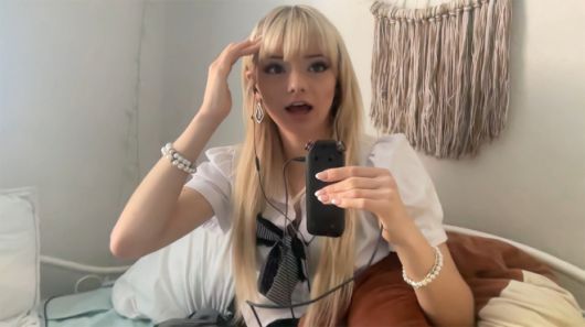 생성형 AI 합성 피해 사례를 알리기 위해 영상을 통해 문제를 제기한 콘텐츠 크리에이터 엠마. 유튜브 영상 캡처