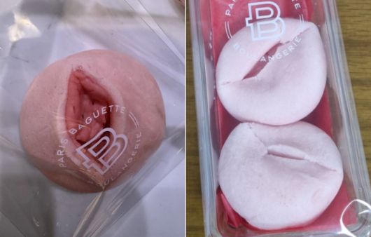 파리바게뜨가 최근 출시한 신제품 ‘베리 쫀득볼’ 실물 사진. 제조 매뉴얼을 정확하게 따르지 않았을 때 만드는 매장에 따라 최종 모양이 차이가 난다. 온라인 커뮤니티 캡처